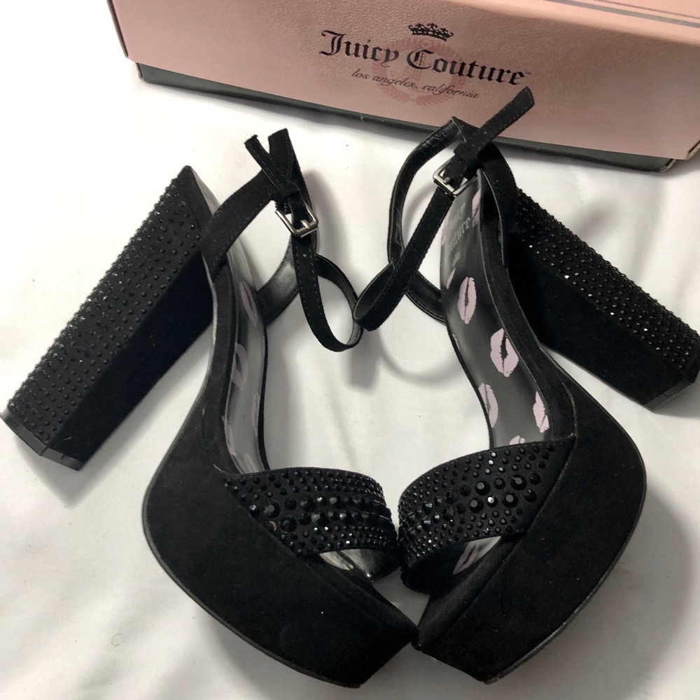 (Sold) Juicy couture black studded platform - Picture 2 of 6